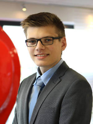 Auszubildender Jannik Albertz